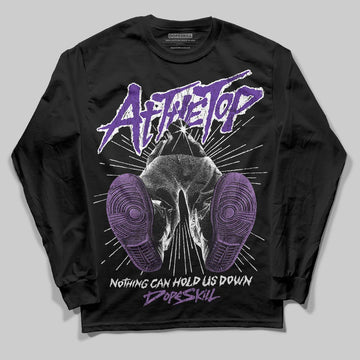 PURPLE Sneakers DopeSkill Long Sleeve T-Shirt Nothing Can Hold US Down Graphic Streetwear - Black