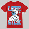 Jordan 11 Retro Cherry DopeSkill T-Shirt Love Sick Graphic Streetwear - Red