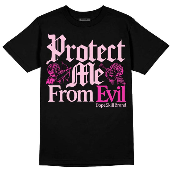 Dunk Low GS 'Triple Pink' DopeSkill T-Shirt Protect Me From Evil Graphic Streetwear - Black