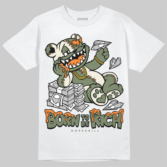 Jordan 4 Retro OG SP Undefeated (2025) DopeSkill T-Shirt Born To Be Rich Graphic Streetwear - White
