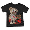 Jordan 3 Retro Palomino DopeSkill Toddler Kids T-shirt Broken Heart Graphic Streetwear - Black