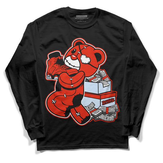 Jordan 6 Retro Toro Bravo DopeSkill Long Sleeve T-Shirt Bear Steals Sneaker Graphic Streetwear - Black