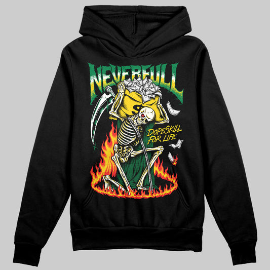 Green Sneakers DopeSkill Hoodie Sweatshirt Heartless Graphic Streetwear - Black