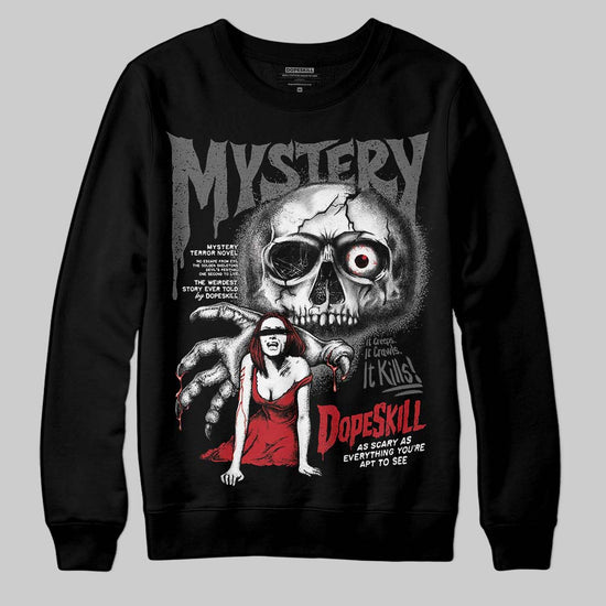 Jordan 4 “Black Cat” (2025) DopeSkill Sweatshirt Mystery Ghostly Grasp Graphic Streetwear - black