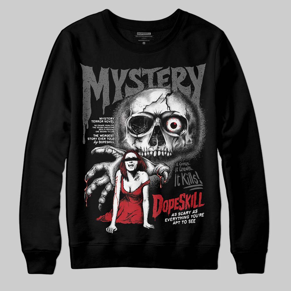 Jordan 4 “Black Cat” (2025) DopeSkill Sweatshirt Mystery Ghostly Grasp Graphic Streetwear - black