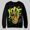 Neon Green Sneakers DopeSkill Sweatshirt Love Shot Graphic Streetwear - Black