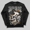 Grey Sneakers DopeSkill Long Sleeve T-Shirt Drip or Die Graphic Streetwear - Black