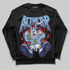 University Blue Sneakers DopeSkill Long Sleeve T-Shirt At The Top Graphic Streetwear - Black