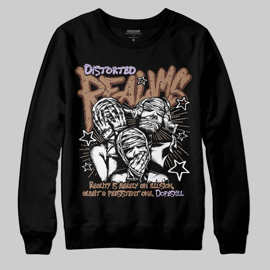 Harris Tweed x Wmns Dunk Low 'Sesame' DopeSkill Sweatshirt Distorted Realms Graphic Streetwear - Black