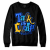 Royal Blue Sneakers DopeSkill Sweatshirt Talk Is Chip Graphic Streetwear - Black