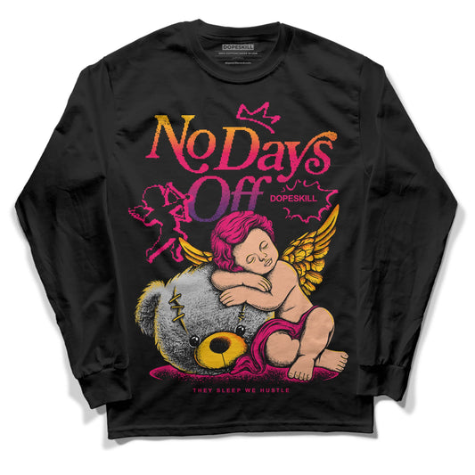 Jordan 3 Retro SP J Balvin Medellín Sunset DopeSkill Long Sleeve T-Shirt New No Days Off Graphic Streetwear - Black