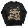 TAN Sneakers DopeSkill Long Sleeve T-Shirt LOVE Graphic Streetwear - Black