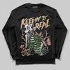 TAN Sneakers DopeSkill Long Sleeve T-Shirt Keepin' It Real Graphic Streetwear - Black