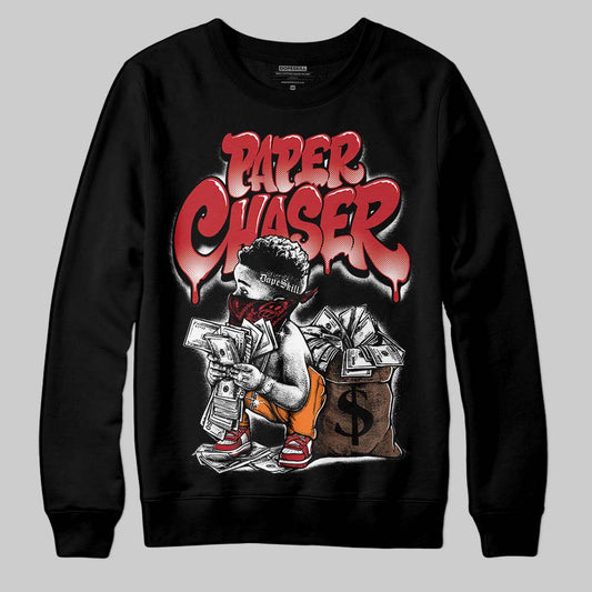 Jordan 1 Low OG "Chicago" DopeSkill Sweatshirt Paper Chaser Boy Graphic Streetwear - Black