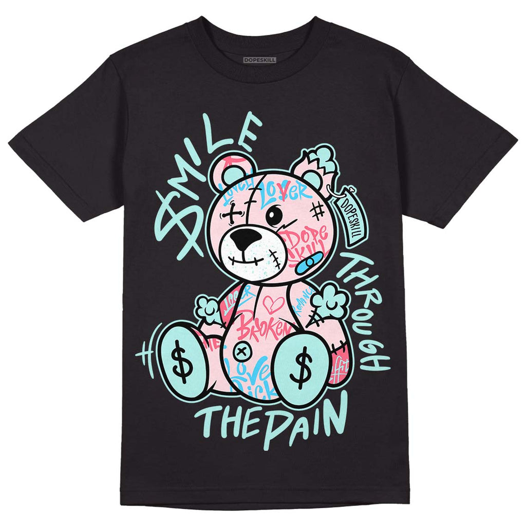 Jordan 5 Easter DopeSkill T-Shirt Smile Through The Pain Graphic Streetwear - Black