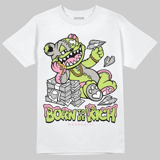 Chase B x Travis Scott x Jordan Jumpman Jack DopeSkill T-Shirt Born To Be Rich Graphic Streetwear - White 