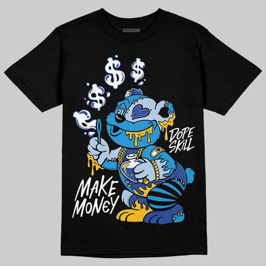 Royal Blue Sneakers DopeSkill T-Shirt Make Money Graphic Streetwear - Black