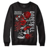 Jordan 2 Retro "Black Cement" DopeSkill Sweatshirt Side Hustle Graphic Streetwear - Black