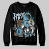 Jordan 4 Denim “Worn Blue” DopeSkill Sweatshirt Drip'n Never Tripp'n Graphic Streetwear - Black