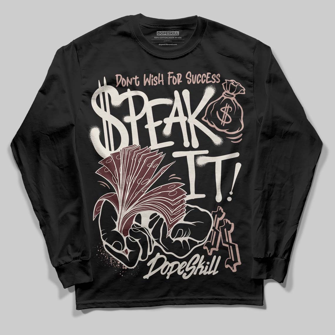 Jordan 11 “China” DopeSkill Long Sleeve T-Shirt Speak It Graphic Streetwear - black