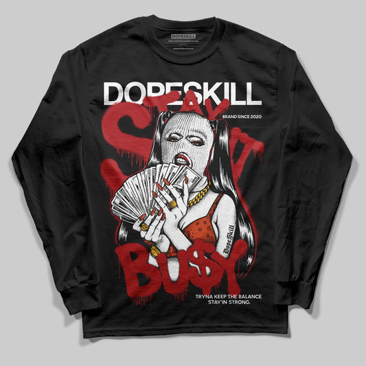 Nigel Sylvester x Air Jordan 4 ‘Brick by Brick’ DopeSkill Long Sleeve T-Shirt Stay It Busy Graphic Streetwear - Black