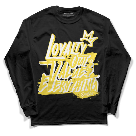 Wmns Air Jordan 11 Low 'Yellow Snakeskin' DopeSkill Long Sleeve T-Shirt LOVE Graphic Streetwear - Black