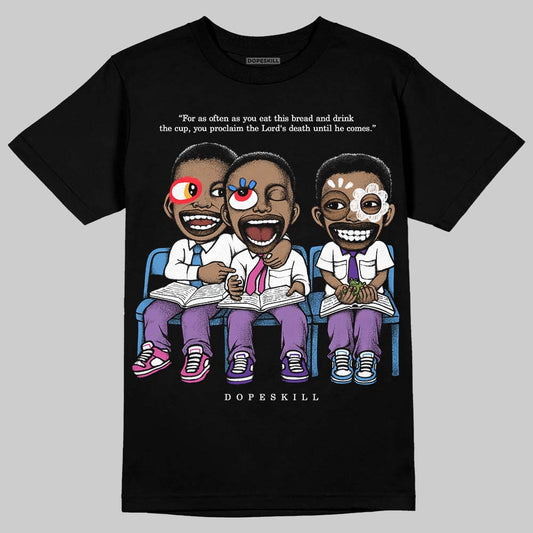 PURPLE Sneakers DopeSkill T-Shirt First Sunday Graphic Streetwear - Black