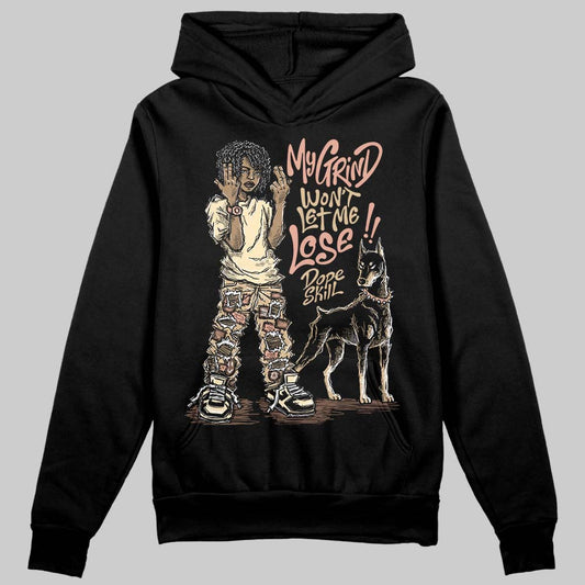 TAN Sneakers DopeSkill Hoodie Sweatshirt My Grind Won't Let Me Lose Graphic Streetwear - Black