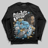 Jordan 4 Denim “Worn Blue” DopeSkill Long Sleeve T-Shirt Stressless Graphic Streetwear - Black