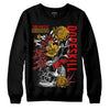 Red Sneakers DopeSkill Sweatshirt Side Hustle Graphic Streetwear - Black