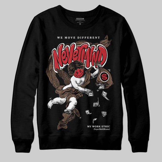 Jordan 9 'Olive' DopeSkill Sweatshirt Nevermind Graphic Streetwear - Black