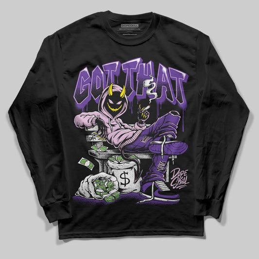 PURPLE Sneakers DopeSkill Long Sleeve T-Shirt Got That Graphic Streetwear - Black