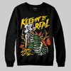 Yellow Sneakers DopeSkill Sweatshirt Keepin' It Real Graphic Streetwear - Black