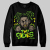 Neon Green Sneakers DopeSkill Sweatshirt Two Sides Graphic Streetwear - black