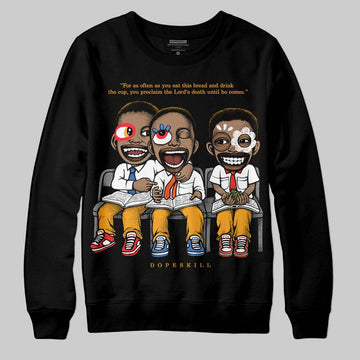 Jordan 12 Retro Black Taxi DopeSkill Sweatshirt First Sunday Graphic Streetwear - Black