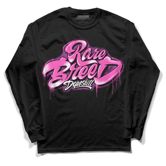 Jordan 4 GS “Hyper Violet” DopeSkill Long Sleeve T-Shirt Rare Breed Type Graphic Streetwear - Black