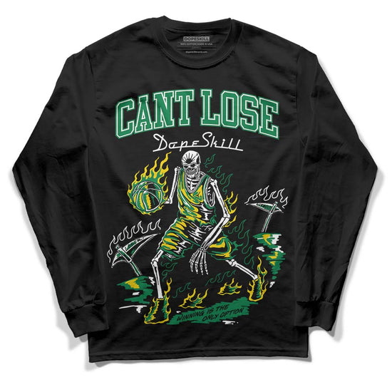 Green Sneakers DopeSkill Long Sleeve T-Shirt Cant Lose Graphic Streetwear - Black