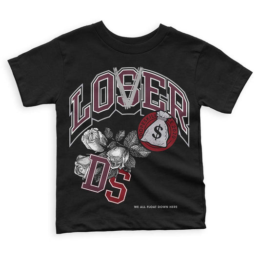 Jordan 5 Retro Burgundy (2023) DopeSkill Toddler Kids T-shirt Loser Lover Graphic Streetwear - Black