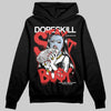 Jordan 6 “Reverse Infrared” DopeSkill Hoodie Sweatshirt Stay It Busy Graphic Streetwear - Black