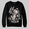 SoleFly x Air Jordan 12 Retro SP 'Cafecito/Baroque Brown' DopeSkill Sweatshirt Smile Through The Pain Graphic Streetwear - Black