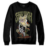 Olive Sneakers DopeSkill Sweatshirt Stay High Graphic Streetwear - Black