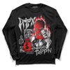 Jordan Spizike Low Bred DopeSkill Long Sleeve T-Shirt Drip'n Never Tripp'n Graphic Streetwear - Black 