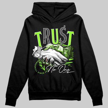 Neon Green Sneakers DopeSkill Hoodie Sweatshirt Trust No One Graphic Streetwear