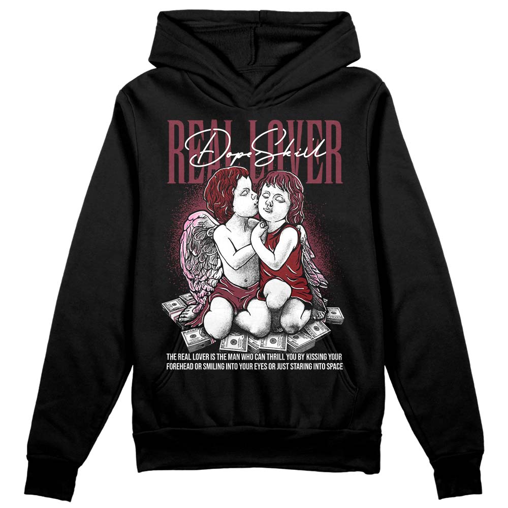 Jordan 1 Retro High OG “Team Red” DopeSkill Hoodie Sweatshirt Real Lover Graphic Streetwear - Black