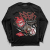 Jordan 9 'Olive' DopeSkill Long Sleeve T-Shirt Break Through Graphic Streetwear - Black