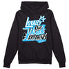 Jordan 1 High Retro OG “University Blue” DopeSkill Hoodie Sweatshirt LOVE Graphic Streetwear - Black