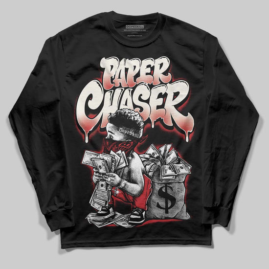 Jordan 4 “Flight Club” DopeSkill Long Sleeve T-Shirt Paper Chaser Boy Graphic Streetwear - Black