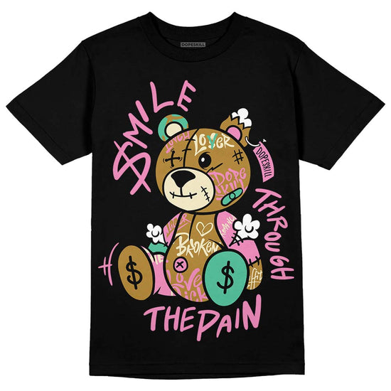 Parris Goebel x WMNS Dunk Low 'Playful Pink’ DopeSkill T-Shirt Smile Through The Pain Graphic Streetwear - Black