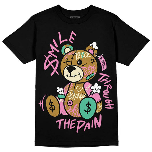 Parris Goebel x WMNS Dunk Low 'Playful Pink’ DopeSkill T-Shirt Smile Through The Pain Graphic Streetwear - Black