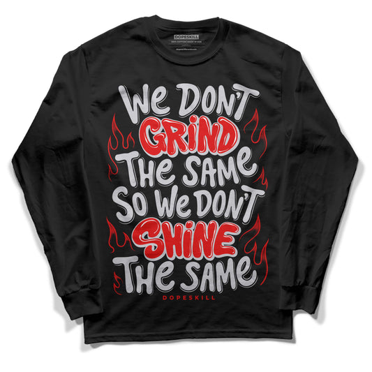 Jordan 2 Retro "Black Cement" DopeSkill Long Sleeve T-Shirt Grind Shine Graphic Streetwear - black